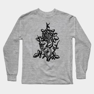 Gladzor Bird with Rose Long Sleeve T-Shirt